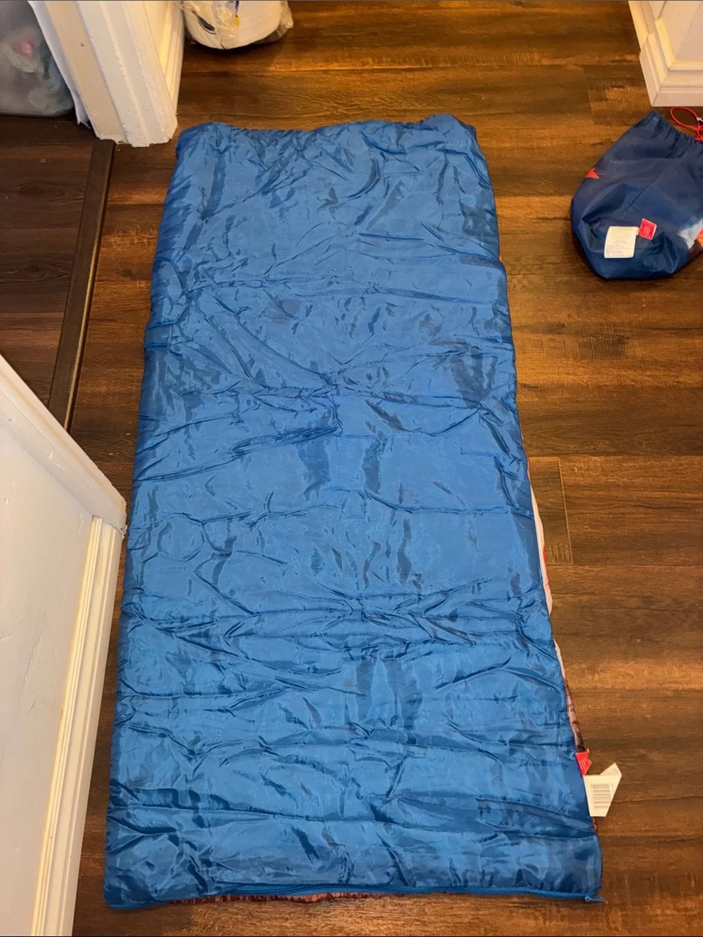 VINTAGE DISNEY Cars McQueen & Boost Kids Sleeping Bag - Red/Brown Racing